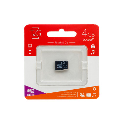 Карта пам'яті microSD 4 Гб T&G Карта пам'яті microSD 4 Гб T&G