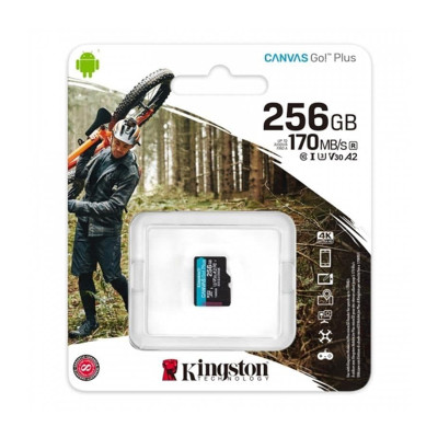 Карта пам'яті microSD 256 Гб Kingston 170 MB/s class 10 (UHS-I A2) Карта пам'яті microSD 256 Гб Kingston 170 MB/s class 10 (UHS-I A2)