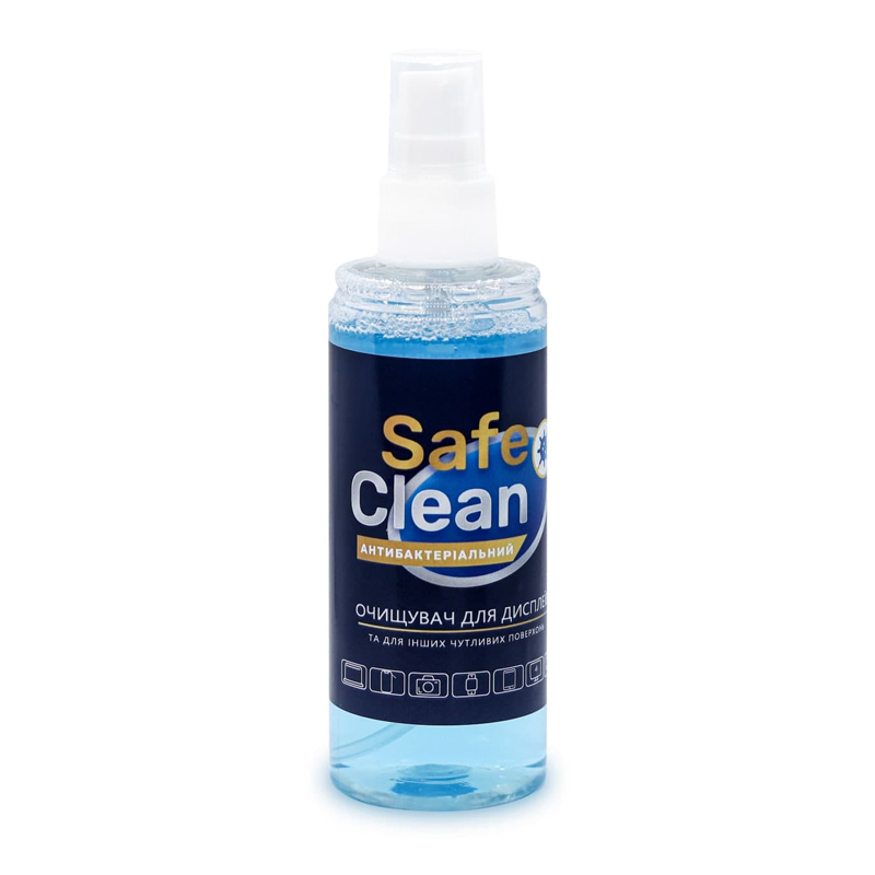 Спрей для дисплеїв Safe Clean з серветкою 120ml