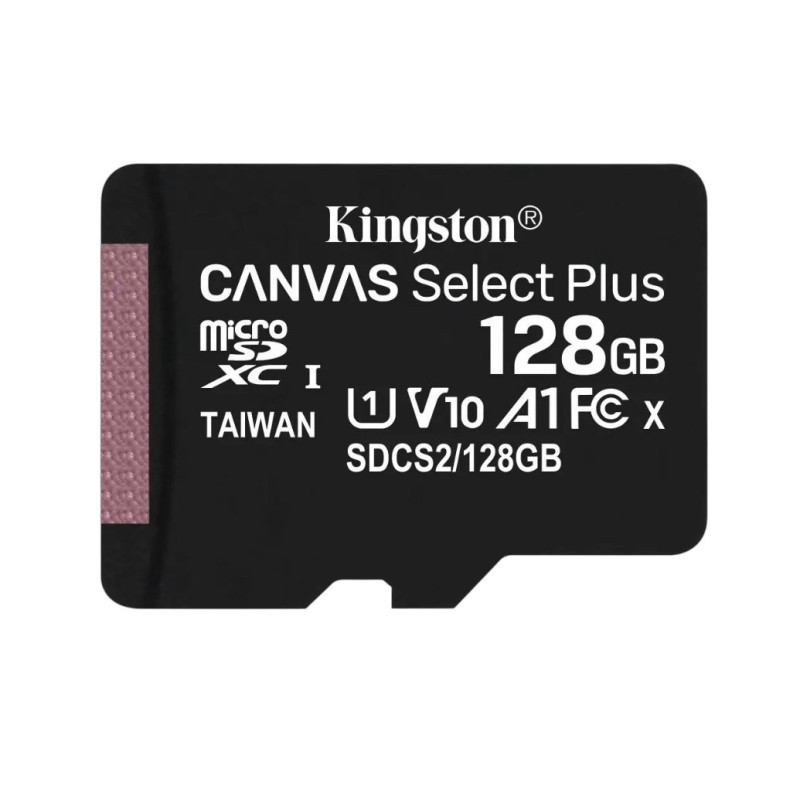 Карта пам'яті MicroSDXC 128GB UHS-I Class 10 Kingston Canvas Select Plus R100MB/s (SDCS2/128GBSP)
