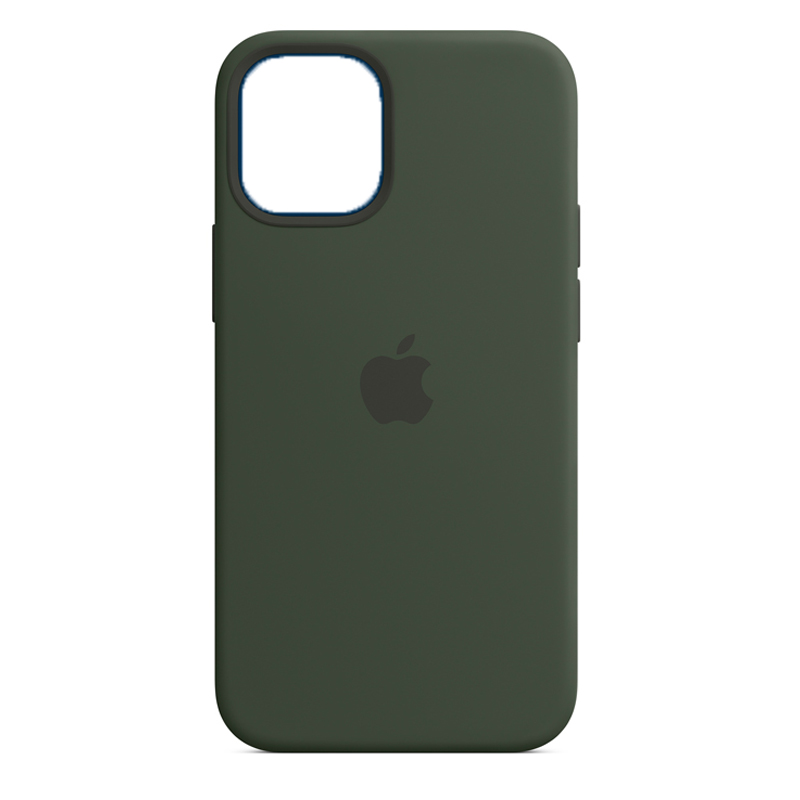 Накладка Original Silicone Case iPhone 12, 12 Pro green army