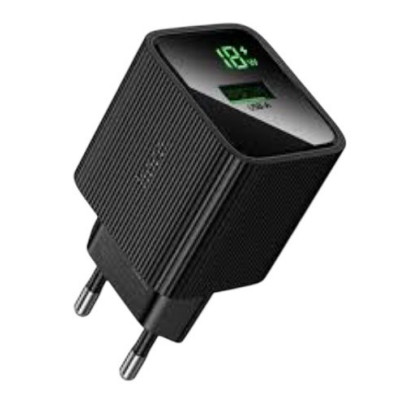 Зарядний пристрій Hoco CS81A USB-A 18W, LED Display black