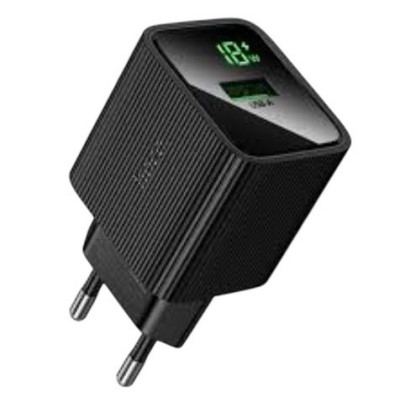 Зарядний пристрій Hoco CS81A USB-A 18W, LED Display black