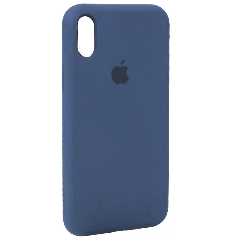 Накладка Original Silicone Case iPhone XR blue dark