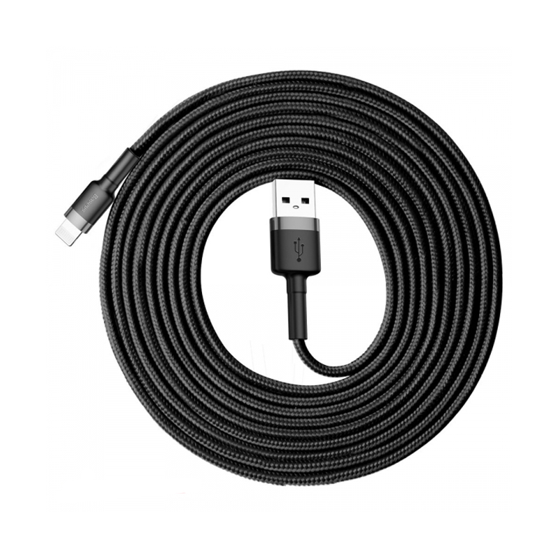 USB кабель Baseus CALKLF-RG1 Lightning 3 метри black