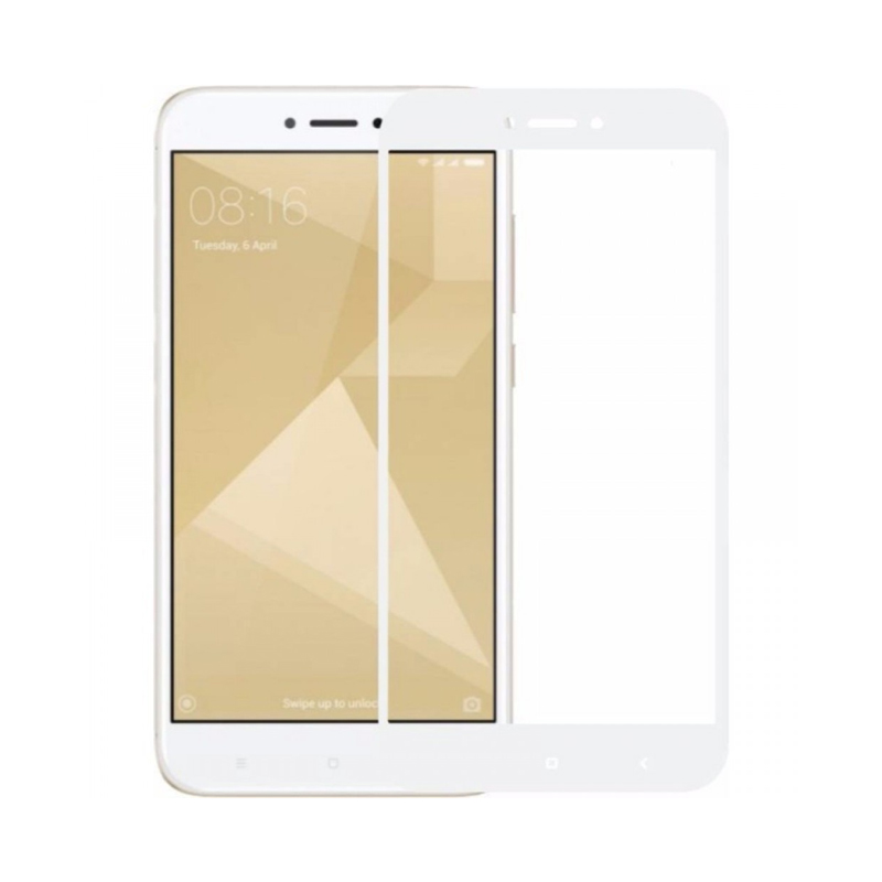 Захисне скло Glass Xiaomi Redmi 5A, Redmi Go, Redmi 4X Full Glue white