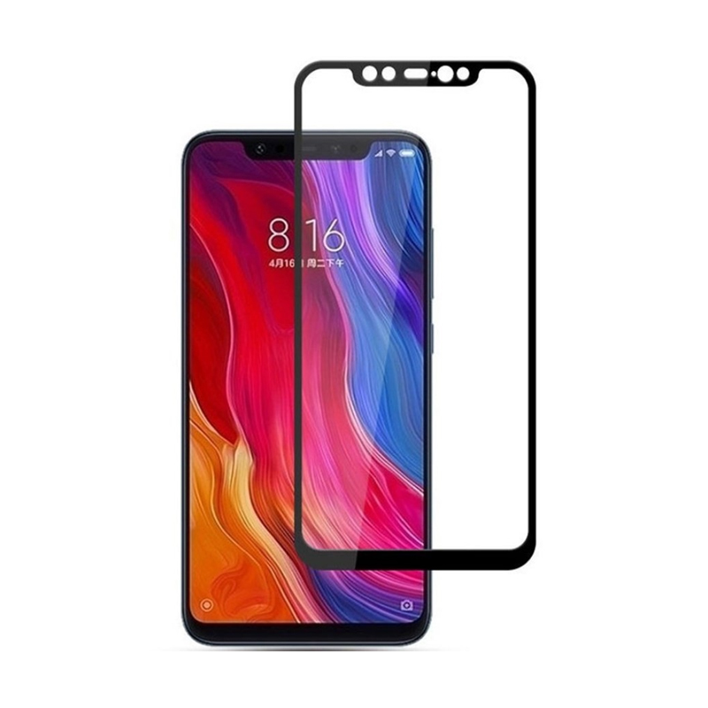 Захисне скло Glass Xiaomi Mi 8, Mi 8 Pro Full Glue black