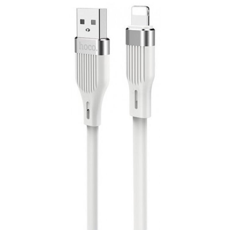 USB кабель Hoco U72 Forest Silicone Lightning white