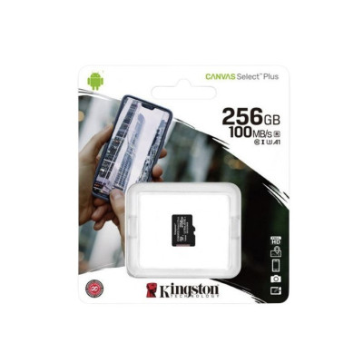 Карта пам'яті microSD 256 Гб Kingston 100 MB/s class 10 (UHS-I A1) Карта пам'яті microSD 256 Гб Kingston 100 MB/s class 10 (UHS-I A1)