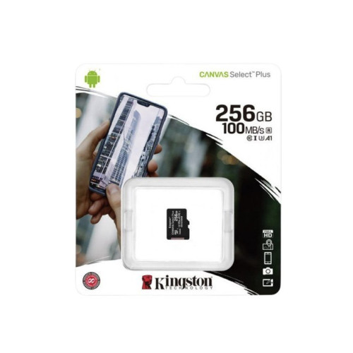 Карта пам'яті microSD 256 Гб Kingston 100 MB/s class 10 (UHS-I A1) Карта пам'яті microSD 256 Гб Kingston 100 MB/s class 10 (UHS-I A1)