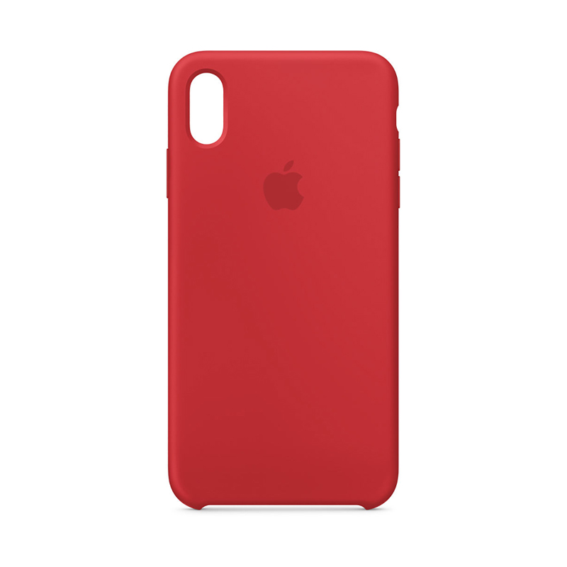 Накладка Original Silicone Case iPhone X, XS red