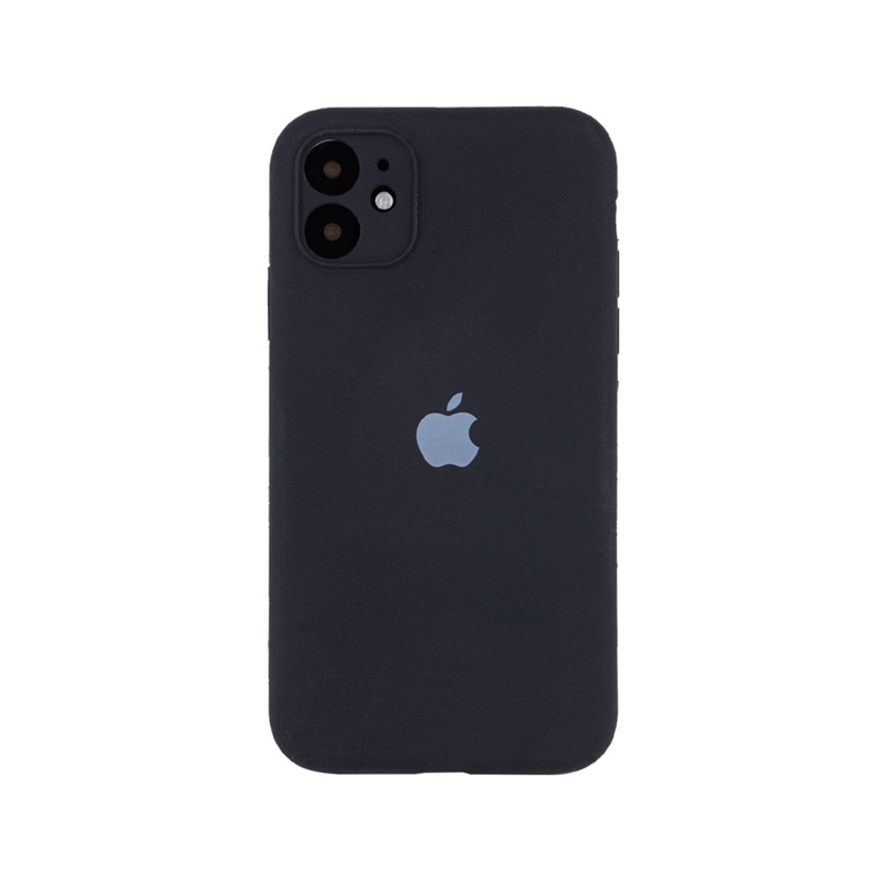 Накладка Original Silicone Case iPhone 12 mini black Close Camera