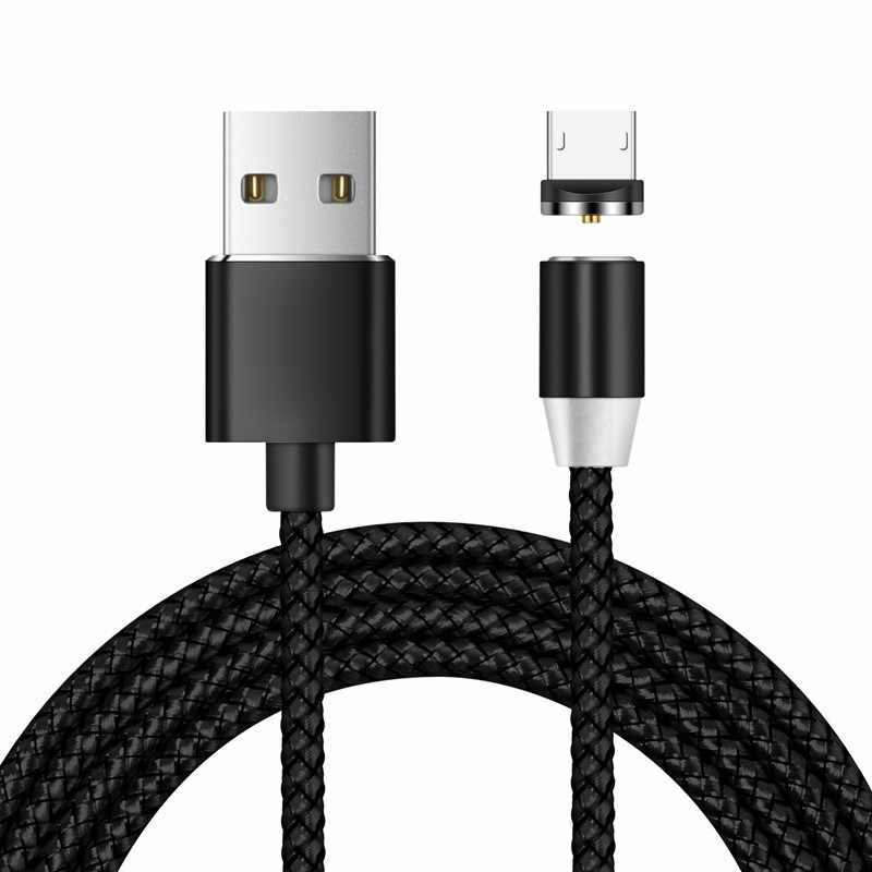 USB кабель магнітний X-Cable 360° microUSB black