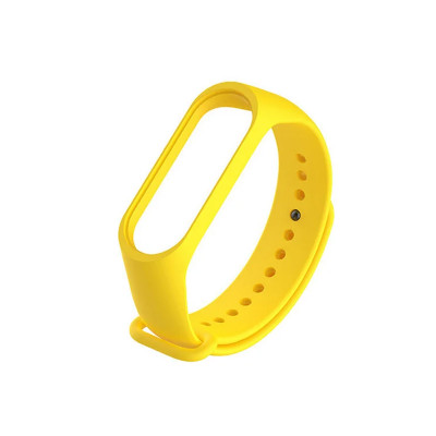Ремінець для Xiaomi Mi Band 3, 4 silicone yellow