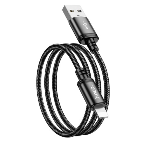USB кабель Hoco X89 Lightning black 2m