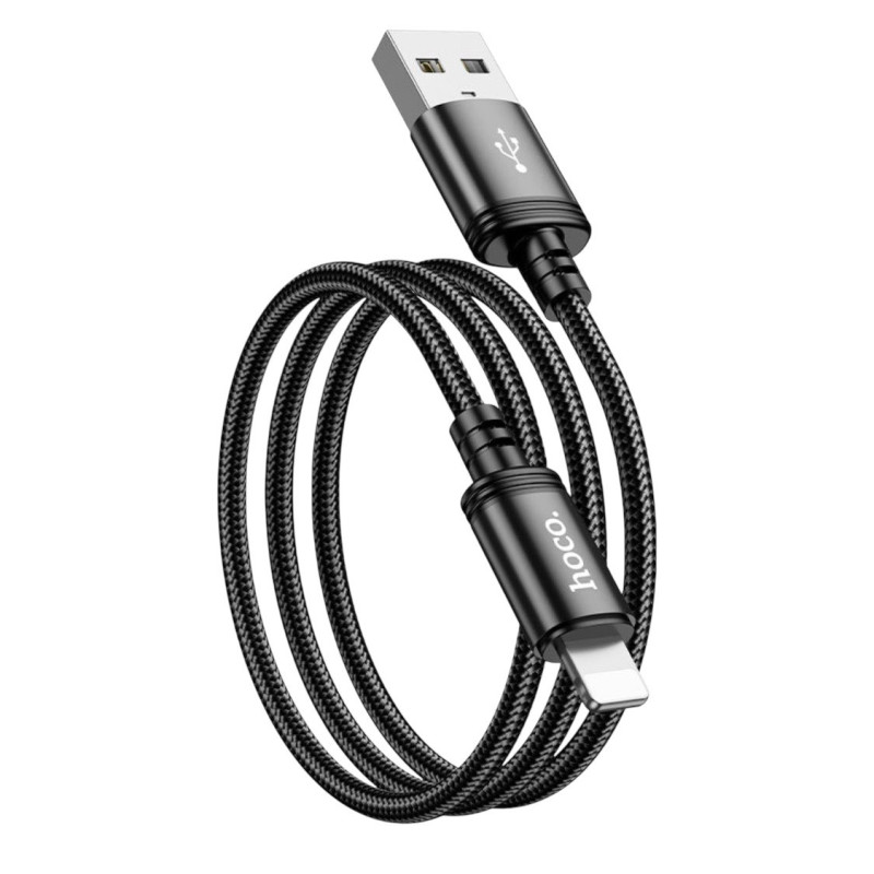 USB кабель Hoco X89 Lightning black 2m USB кабель Hoco X89 Lightning black 2m