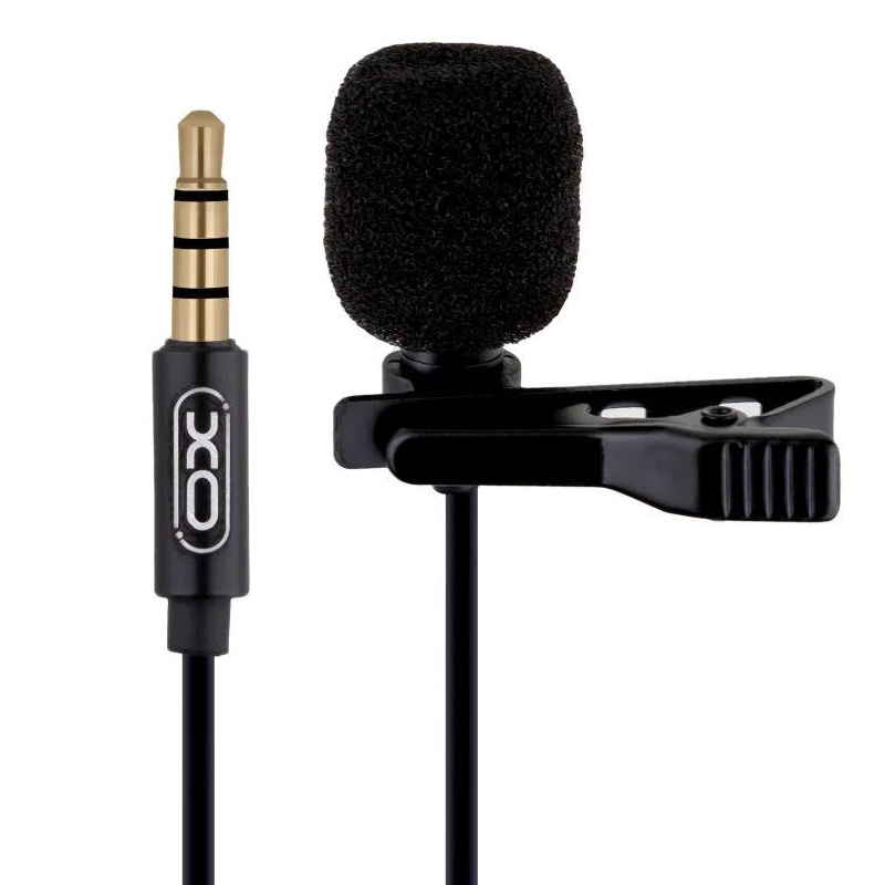 Мікрофон для телефона XO MKF01 3,5 mm, 2м black