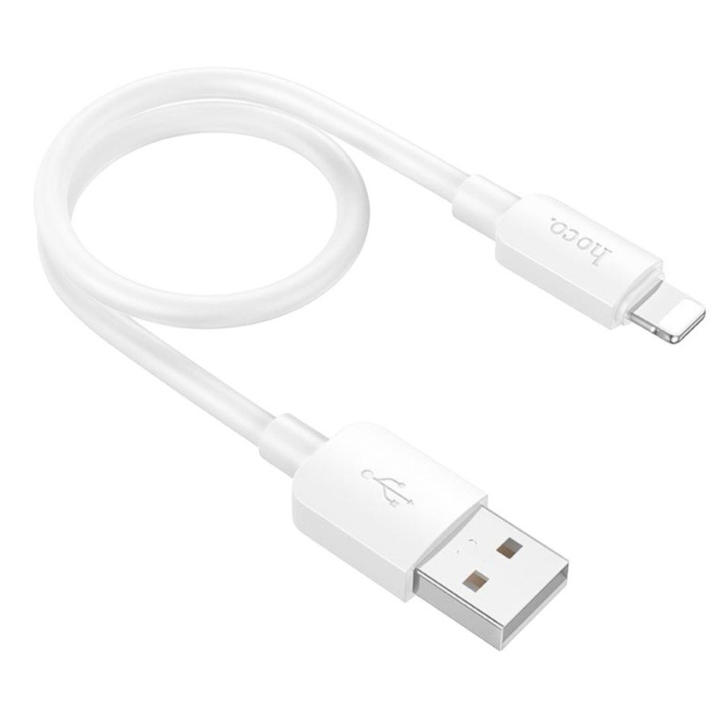 USB кабель Hoco X96 Lightning white 0.25m