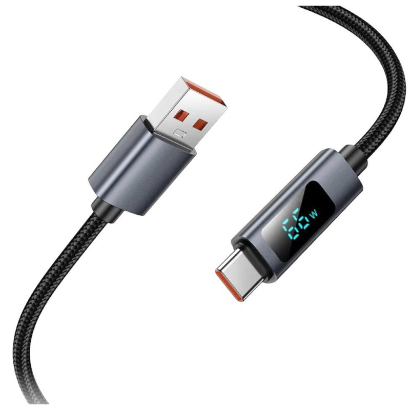 USB кабель Hoco X112 Type-C with display 5A black