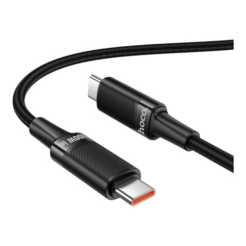 USB кабель Hoco U153 Type-C to Type-C 100W black USB кабель Hoco U153 Type-C to Type-C 100W black