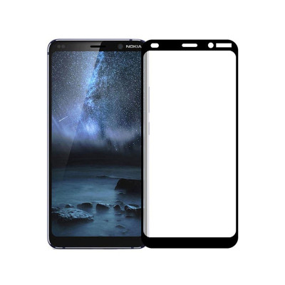 Захисне скло Glass Nokia 9 9D black Захисне скло Glass Nokia 9 9D black