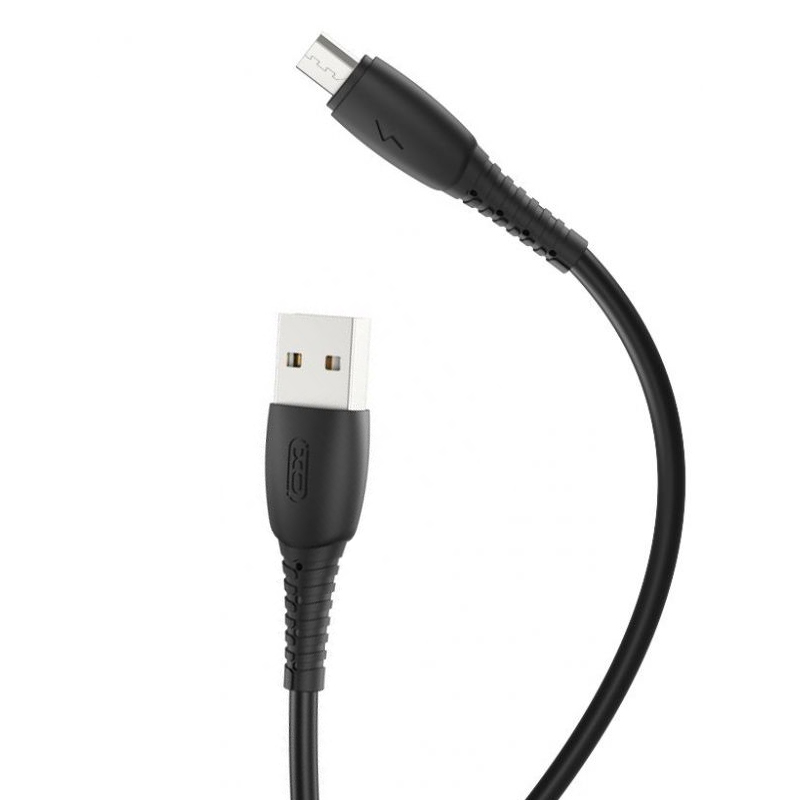 USB кабель XO NB-P163 microUSB black