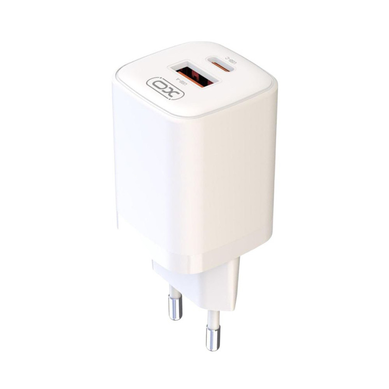 Зарядний пристрій XO L96 USB-C PD 30W, 1 USB QC 3.0 18W white