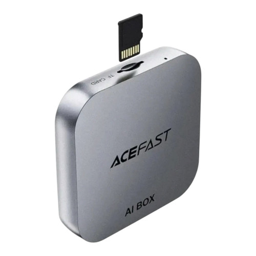 Автомобільний CarPlay Acefast QC2 AI box carplay wireless adapter for car Metal grey