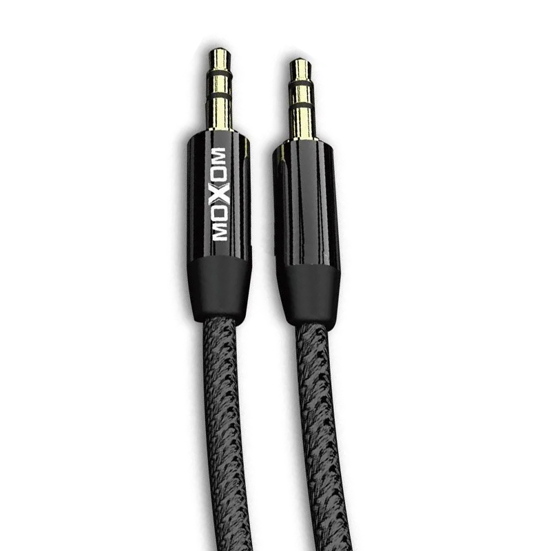 Аудіо-кабель Moxom MX-AX14 AUX 3.5 мм 2 метра black