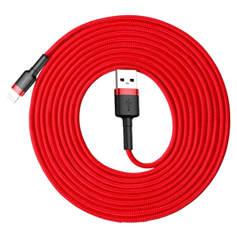 USB кабель Baseus CALKLF-R09 Lightning 3 метри red