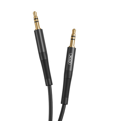 Аудіо-кабель XO NB-R175A AUX 3.5 мм 1 метр black Аудіо-кабель XO NB-R175A AUX 3.5 мм 1 метр black
