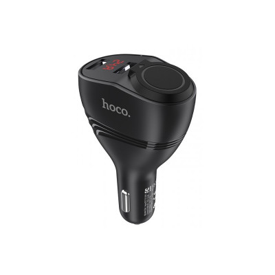 Автомобільний зарядний пристрій розгалужувач Hoco Z34 2 USB 3100 mA LCD black