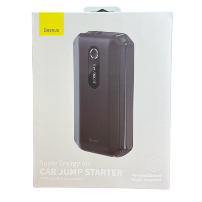 Baseus Super Energy Air Car Jump Starter 1000mAh DS-CH001 Black Автомобільний пуско-зарядний пристрі Baseus Super Energy Air Car Jump Starter 1000mAh DS-CH001 Black Автомобільний пуско-зарядний пристрі