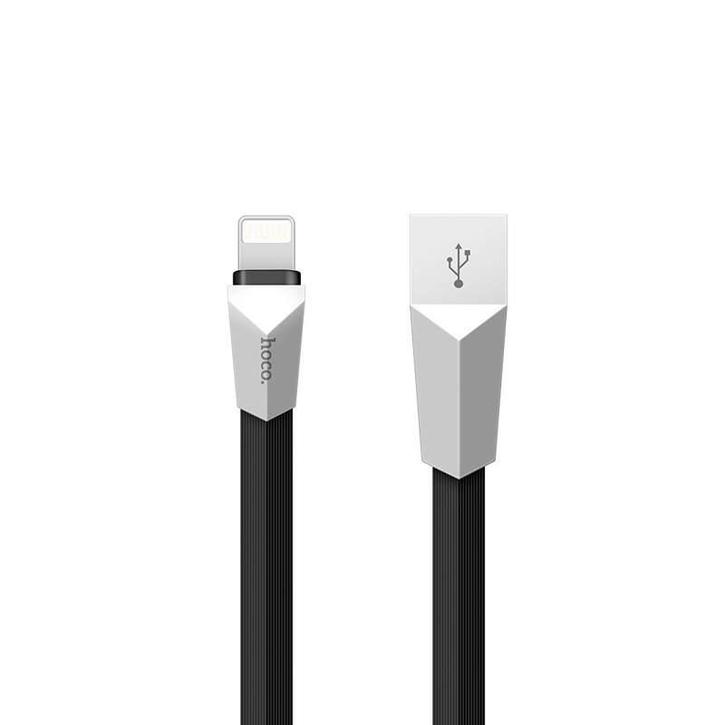 USB кабель Hoco X4 Zinc Alloy Rhombic Lightning black