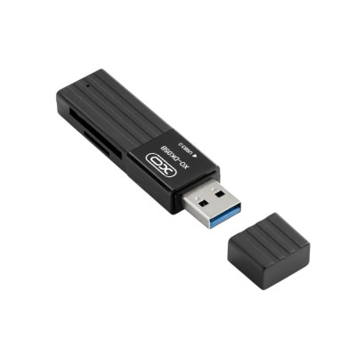 Картрідер microSD, SD XO DK05B USB3.0 black