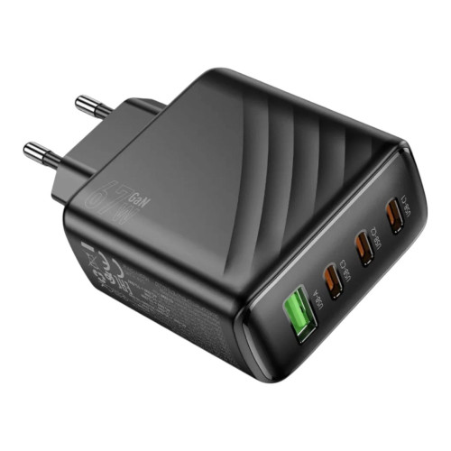 Зарядний пристрій Hoco CS27A USB-A, 3USB-C, 67W black