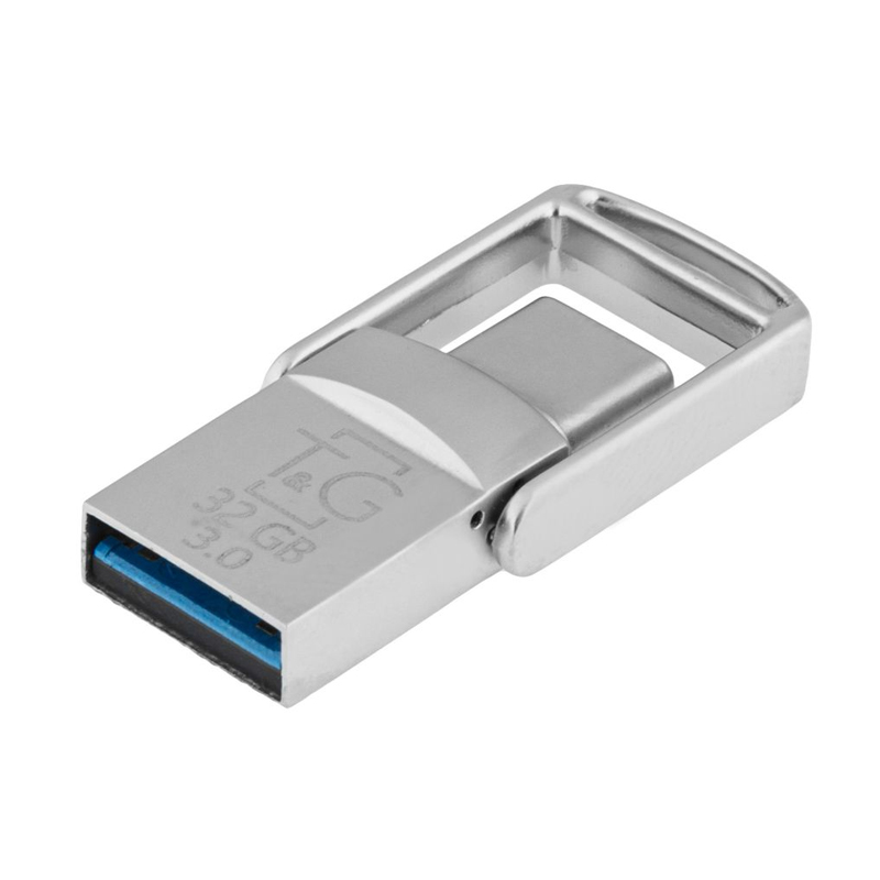 USB флеш 32 Гб T&G 104 Type-C, USB 3.0 silver