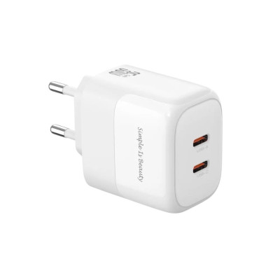 Зарядний пристрій XO L140 2USB-C 35W white Зарядний пристрій XO L140 2USB-C 35W white