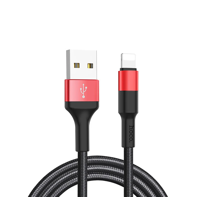 USB кабель Hoco X26 Xpress Lightning black-red