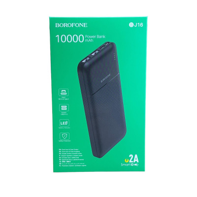 Зовнішній акумулятор Borofone BJ16 10000 mAh black Зовнішній акумулятор Borofone BJ16 10000 mAh black