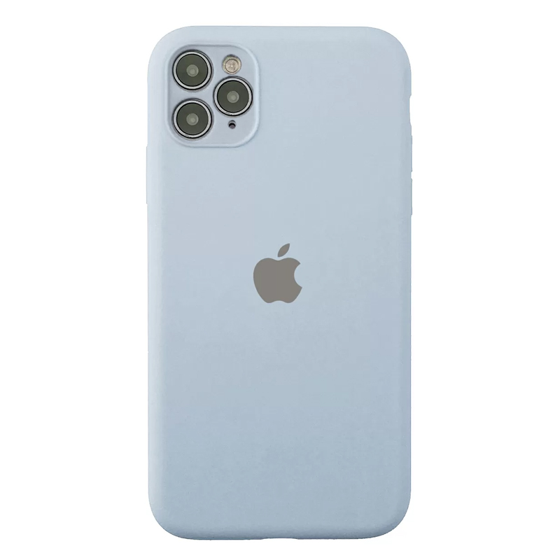 Накладка Original Silicone Case iPhone 11 Pro Max blue light Close Camera