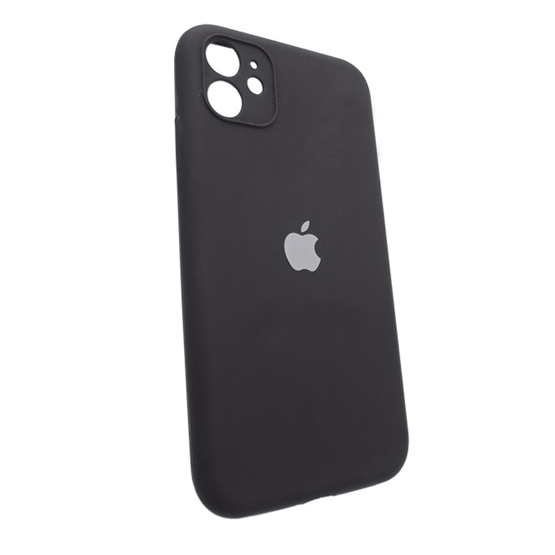 Накладка Original Silicone Case iPhone 11 black Close Camera