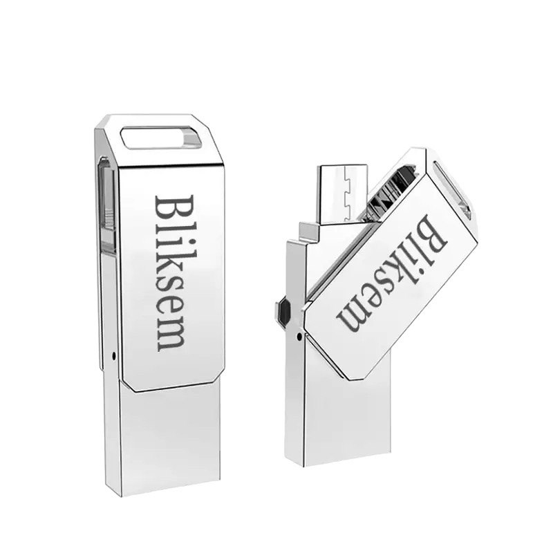 USB OTG флеш 64 Гб microUSB Bliksem metal