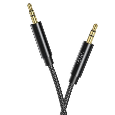 Аудіо-кабель XO NB-R211C AUX 3.5 мм black Аудіо-кабель XO NB-R211C AUX 3.5 мм black