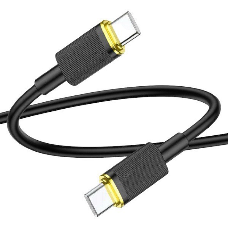 USB кабель Hoco U109 Type-C to Type-C black