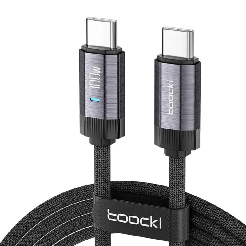 USB кабель Toocki Type-C to Type-C TQ-X24 100W black