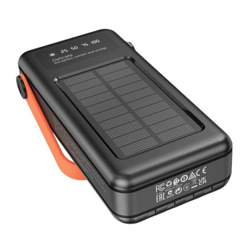Зовнішній акумулятор Hoco DB33 Plus Sun Solar 22.5W 30000 mAh black