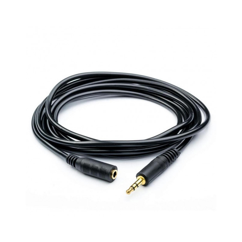 Аудіо-кабель подовжувач AUX 3.5 мм папа-мама 1.5 метр Cablexpert black