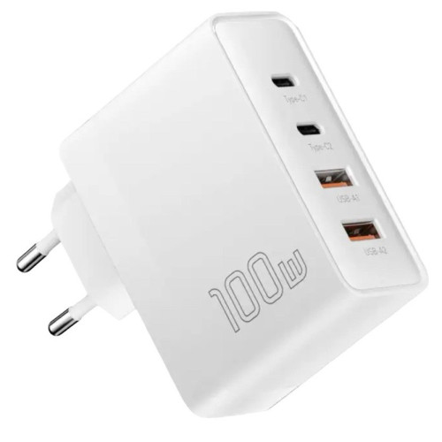 Зарядний пристрій Essager GaN USB-A, 2USB-C 100W (ES-CD37) white Зарядний пристрій Essager GaN USB-A, 2USB-C 100W (ES-CD37) white