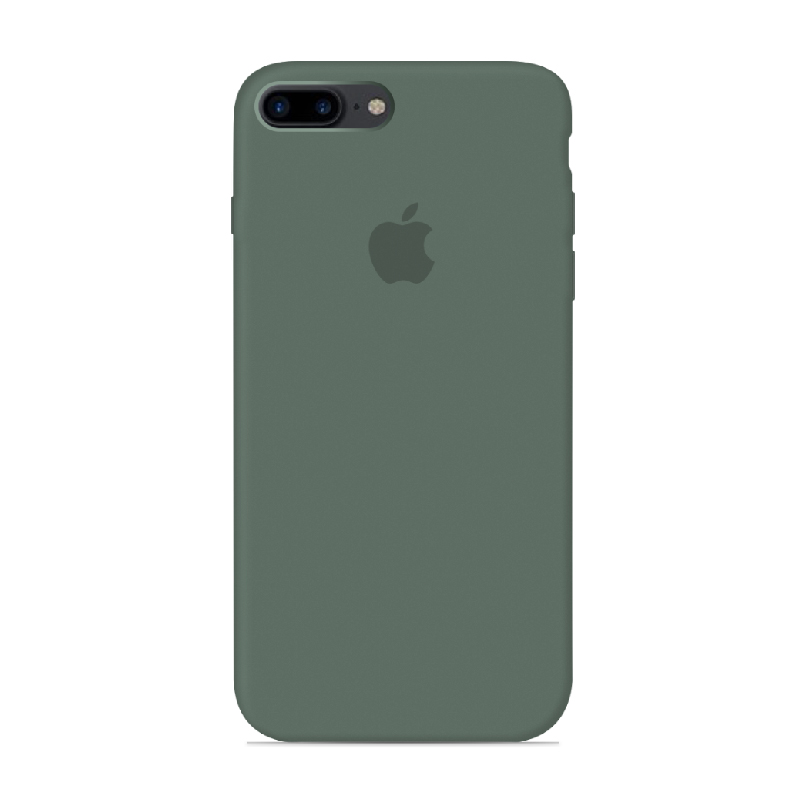 Накладка Original Silicone Case iPhone 7 Plus, 8 Plus green pine